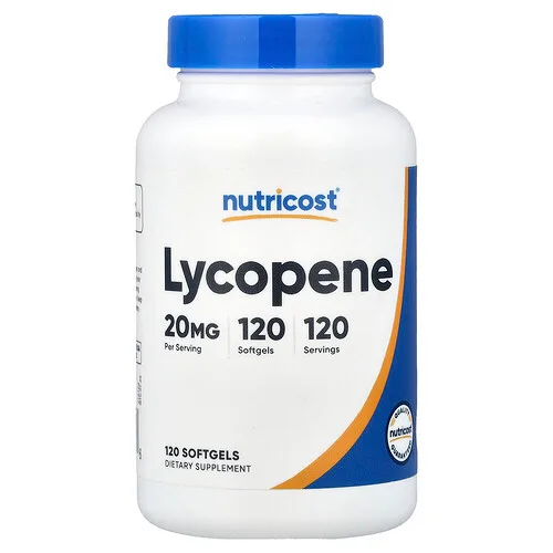 Nutricost, Licopeno, 20 mg, 120 cápsulas blandas