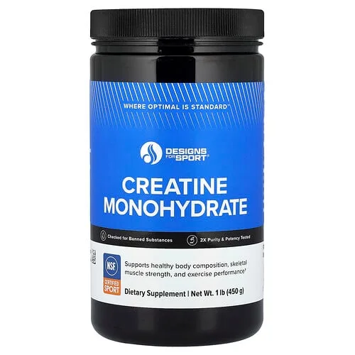 Designs For Health, Designs for Sport®, Monohidrato de creatina, 450 g (1 lb)