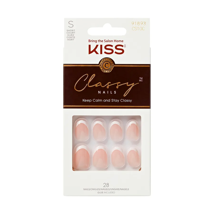 Classy Nails Short Squoval Kiss