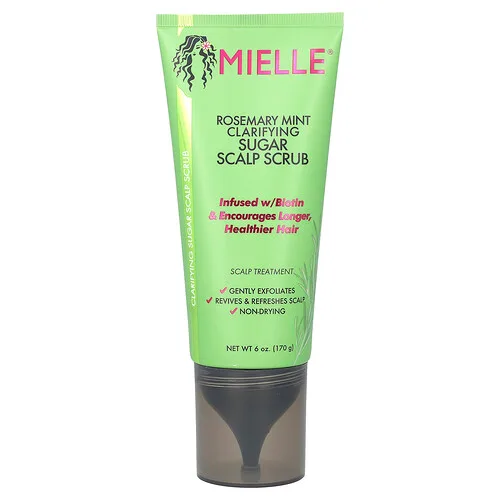 Mielle, Exfoliante purificante para el cuero cabelludo con azúcar, Romero y menta, 170 g (6 oz)