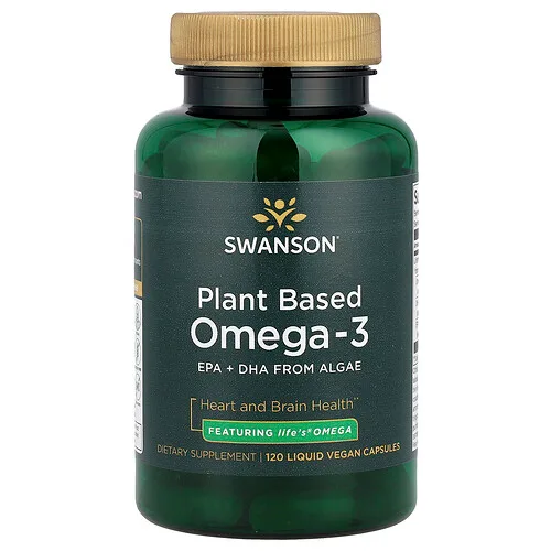 Swanson Vitamins, Omega-3 de origen vegetal, 120 cápsulas líquidas y veganas