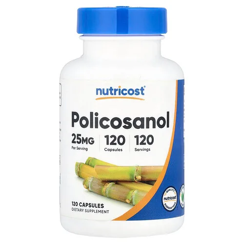Nutricost, Policosanol, 25 mg, 120 cápsulas
