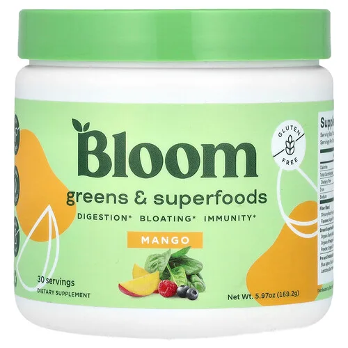Bloom, Greens & Superfoods, Mango, 169,2 g (5,97 oz)