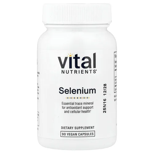 Vital Nutrients, Selenio, 90 cápsulas veganas (200 mcg por cápsula)