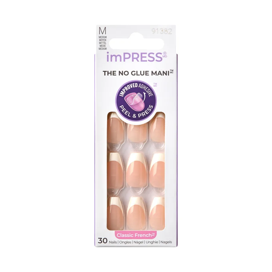 Impress Color Classic French Uñas Postizas