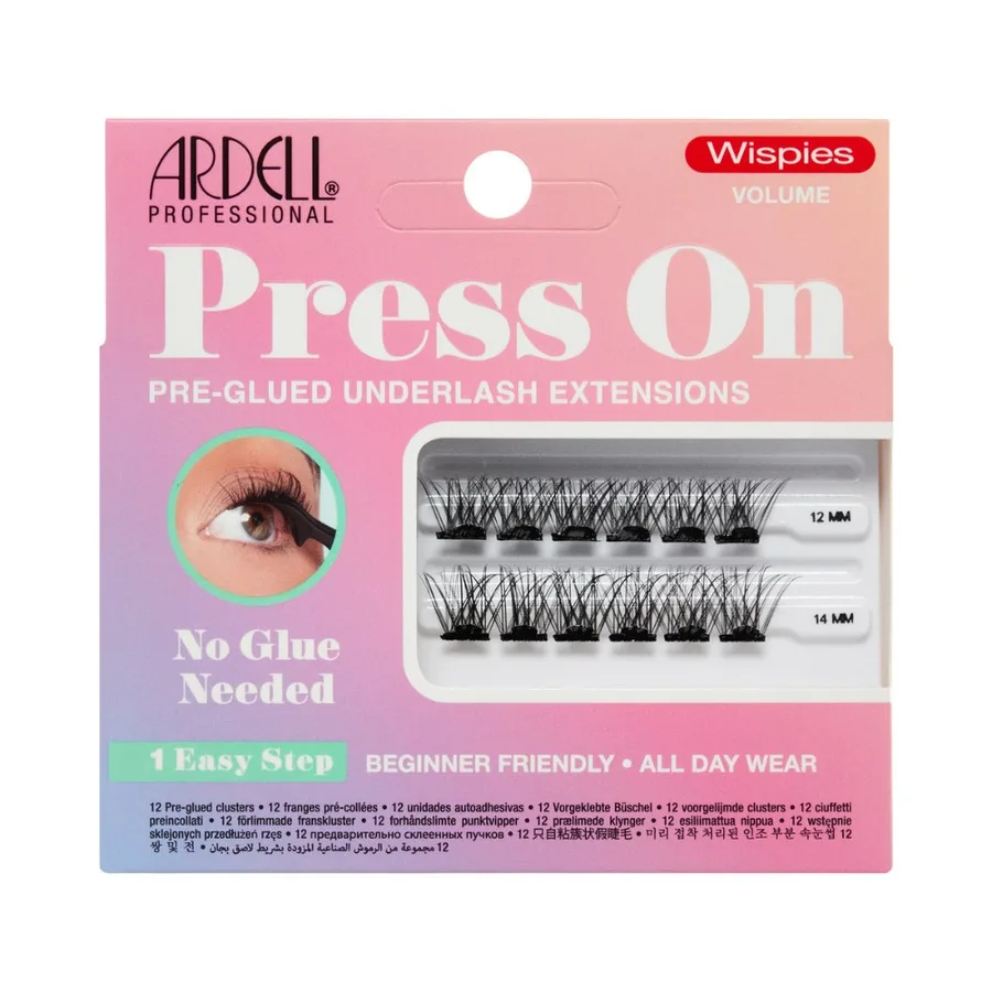 Press On Wispies Volumen Extensiones de Pestañas Preencoladas
