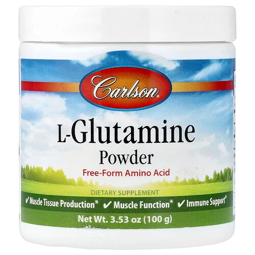 Carlson, L-glutamina en polvo, 100 g (3,53 oz)