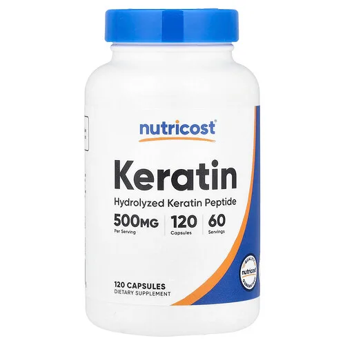 Nutricost, Queratina, 120 cápsulas (250 mg por cápsula)