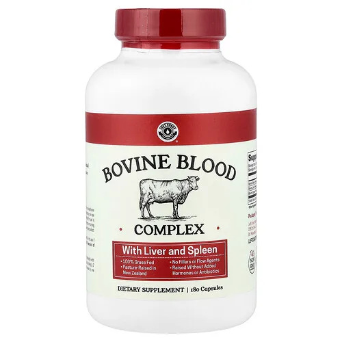 Left Coast Performance, Complejo de sangre bovina con hígado y bazo, 180 cápsulas