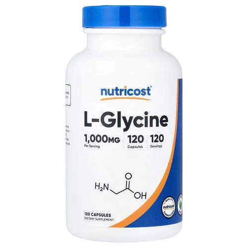 Nutricost, L-glicina, 1000 mg, 120 cápsulas