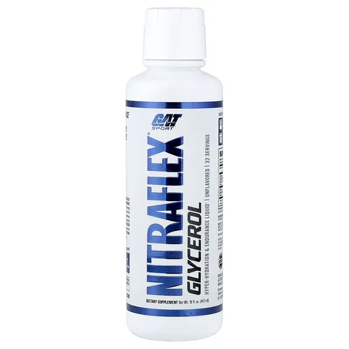 GAT, Glicerol Nitraflex®, Sin sabor, 473 ml (16 oz. líq.)