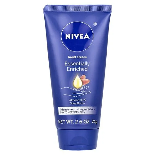 Nivea, Crema para manos esencialmente enriquecida, aceite de almendras y manteca de karité, 74 g (2,6 oz)
