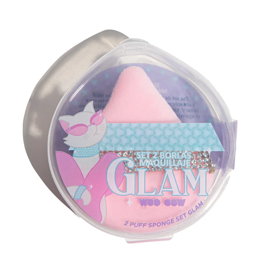 Set 2 Borlas de Maquillaje Glam 2.7 gr