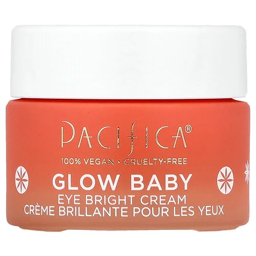 Pacifica, Glow Baby, Crema iluminadora para ojos, 15 ml (0,5 oz. líq.)