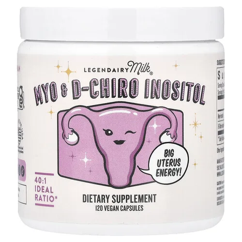 Legendairy Milk, Mioinositol y D-quiroinositol, 120 cápsulas veganas