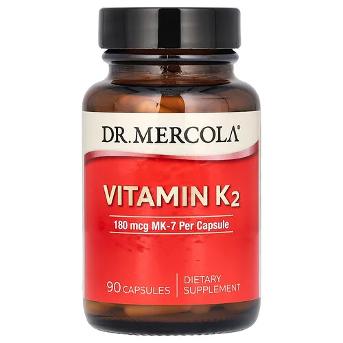 Dr. Mercola, Vitamina K2, 180 mcg, 90 cápsulas