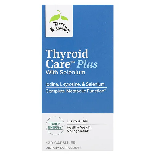 Terry Naturally, Thyroid Care Plus con selenio, 120 cápsulas