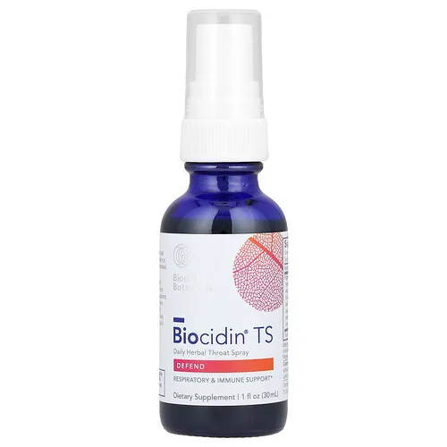 Biocidin Botanicals, Biocidin® TS, Spray herbal de uso diario para la garganta, 30 ml (1 oz. líq.)