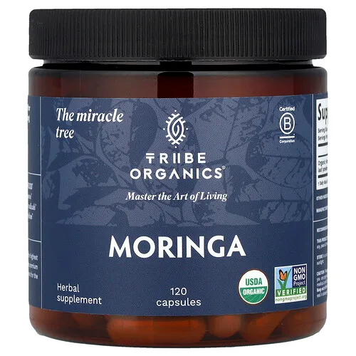 Tribe Organics, Moringa, 120 cápsulas (600 mg por cápsula)