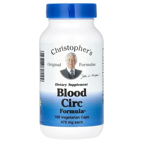 Christopher's Original Formulas, Blood Circu Formula, 100 cápsulas vegetales