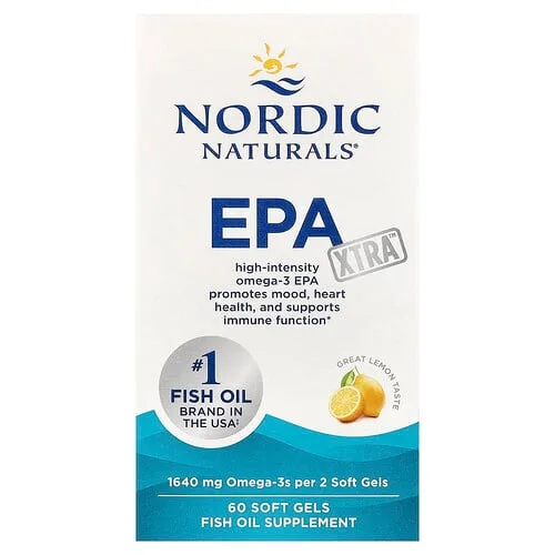 Nordic Naturals, EPA Xtra, Limón, 820 mg, 60 Cápsulas Blandas