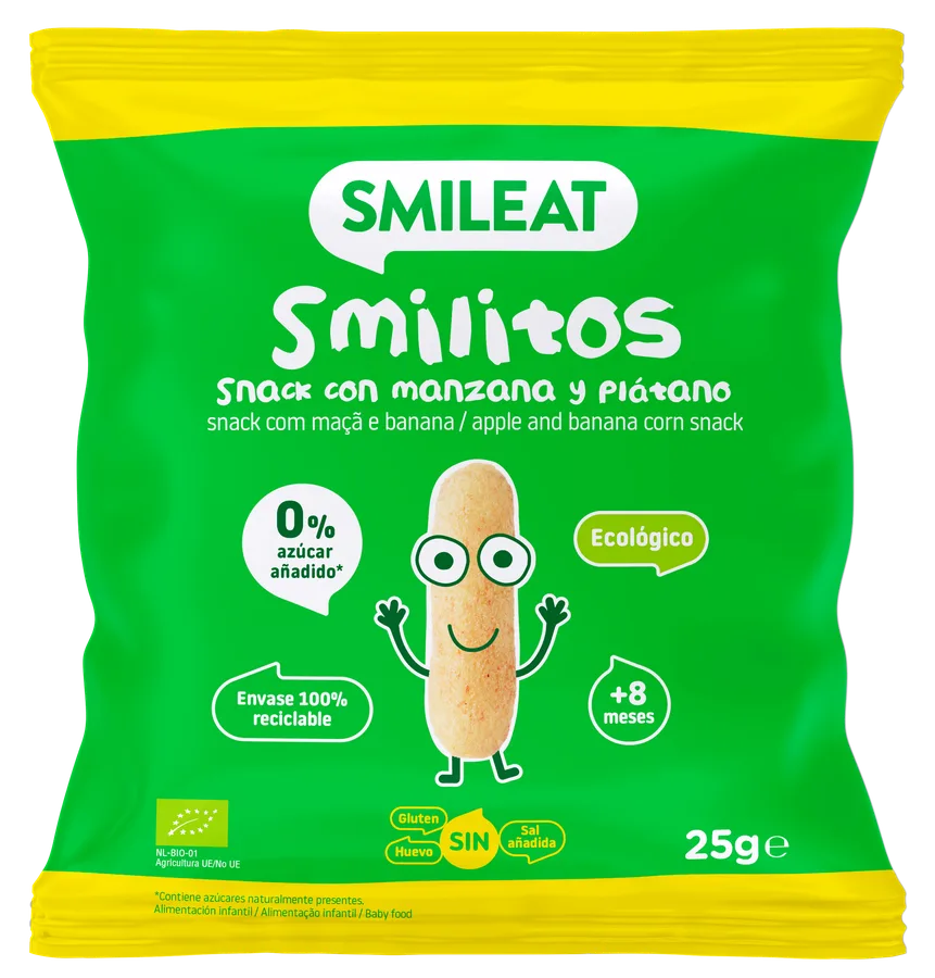 Smilitos Manzana y Plátano Smileat