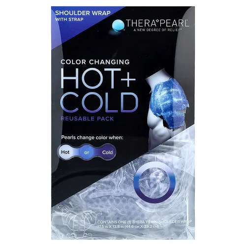 TheraPearl, Bolsa reutilizable de calor y frío que cambia de color, Bandolera con correa`` 1 bandolera Thera Pearl