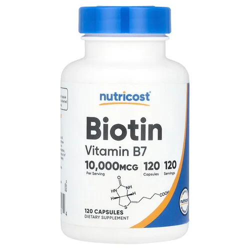 Nutricost, Biotina, 10.000 mcg, 120 cápsulas