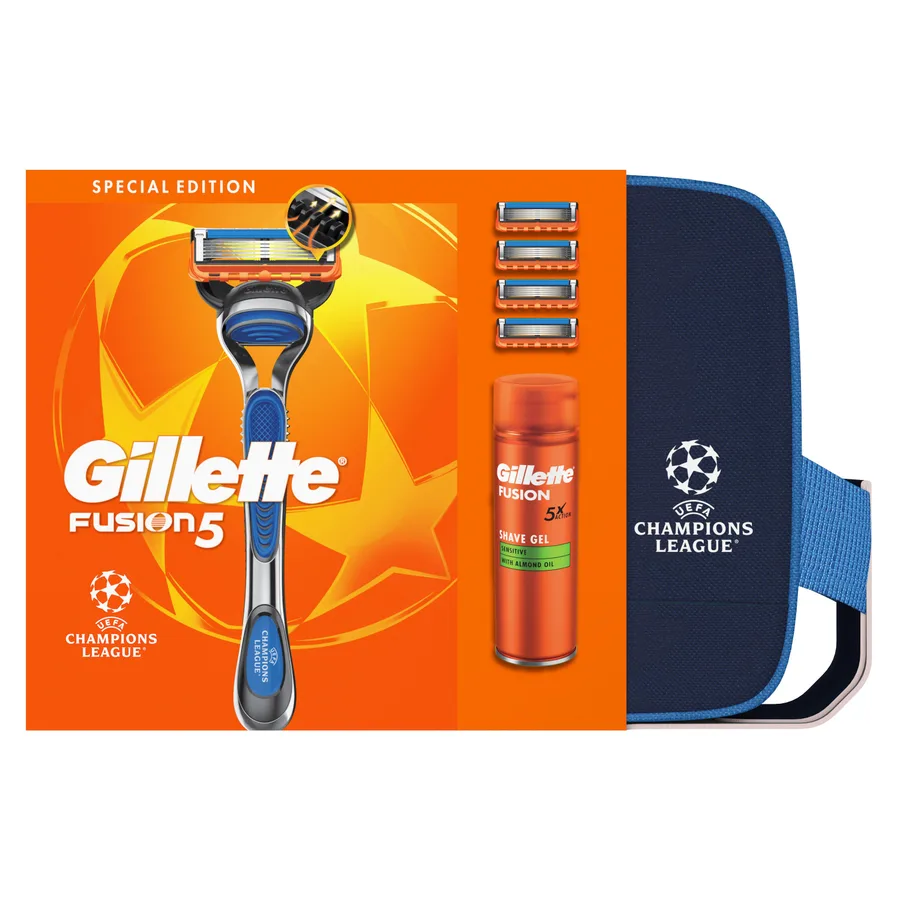 Gillette Fusion5 Pack Especial Champions League Maquinilla de Afeitar 200 ml