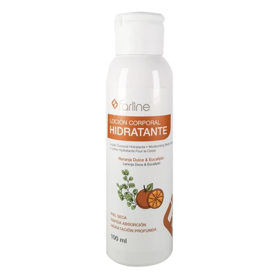 Farline Loción Corporal Hidratante Naranja Dulce y Eucalipto 100 g