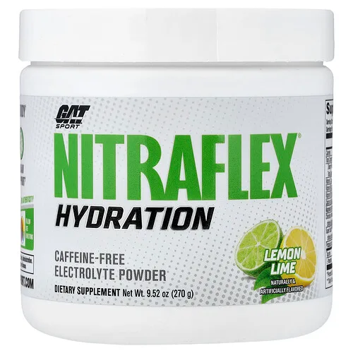 GAT, Sport, Nitraflex®, Hidratación, Lima-limón, 270 g (9,52 oz)