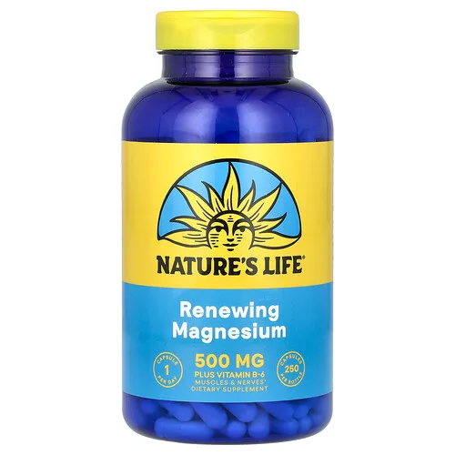 Nature's Life, Magnesio renovador, 250 cápsulas