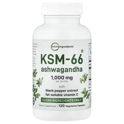 Micro Ingredients, Ashwagandha KSM-66®, 120 cápsulas vegetales