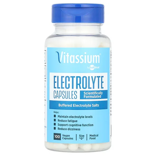 Vitassium, Salt Stick®, Cápsulas con electrolitos, 100 cápsulas veganas
