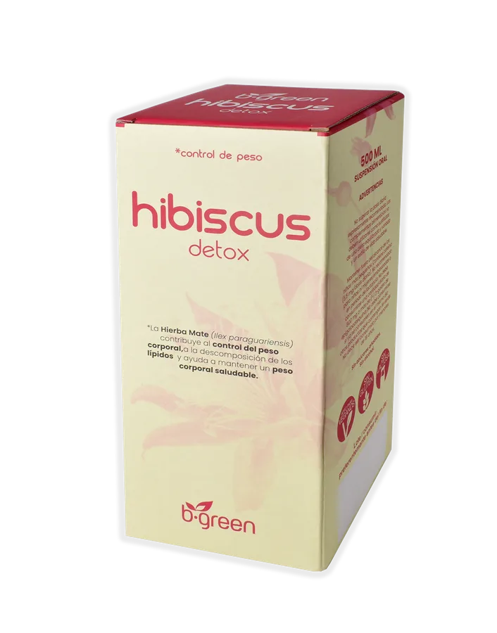 Hibiscus Detox Flor de Jamaica Control de Peso 500 ml