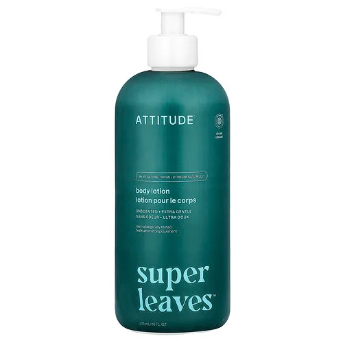 ATTITUDE, Super Leaves™, Loción corporal sin fragancia, 473 ml (16 oz. líq.)