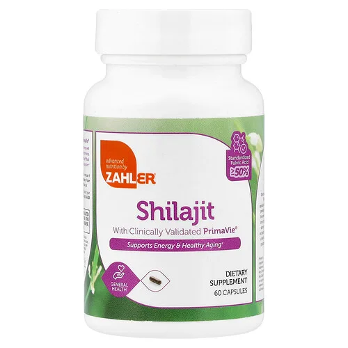 Zahler, Shilajit, 60 cápsulas