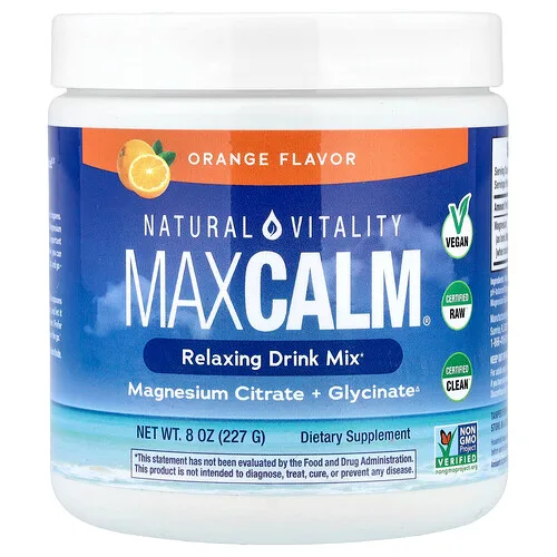 Natural Vitality, CALM®, Mezcla para preparar bebidas relajantes, Naranja, 227 g (8 oz)