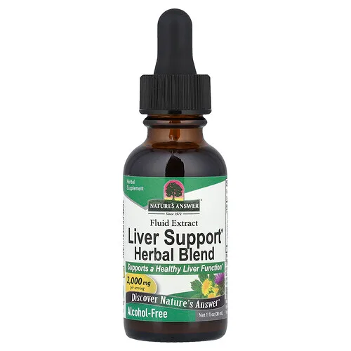 Nature's Answer, Mezcla herbal de refuerzo hepático, Extracto fluido, Sin alcohol, 2000 mg, 30 ml (1 oz. líq.)
