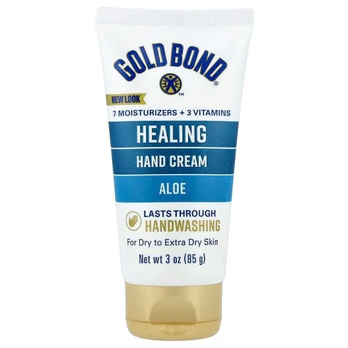 Gold Bond, Crema reparadora para manos con aloe, Para piel seca y extraseca, 85 g (3 oz)