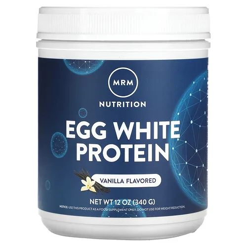 MRM Nutrition, Proteína de clara de huevo, Vainilla, 340 g (12 oz)
