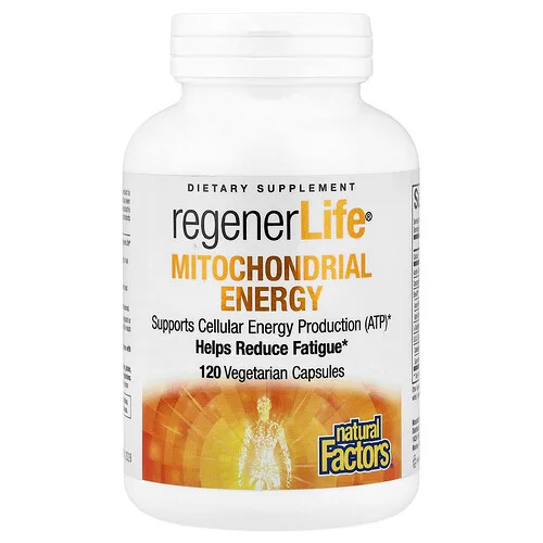 Natural Factors, RegenerLife®, Función mitocondrial, 120 cápsulas vegetales