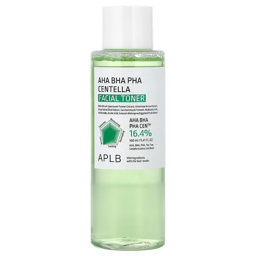 APLB, Tónico facial con Centella AHA, BHA y PHA, 160 ml (5,41 oz. líq.)