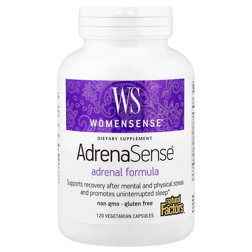 Natural Factors, WomenSense®, AdrenaSense®, Fórmula para favorecer la glándula suprarrenal, 120 cápsulas vegetales