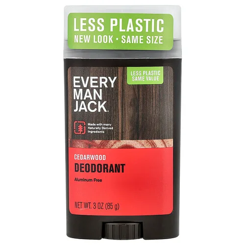 Every Man Jack, Desodorante, Sin aluminio, Madera de cedro`` 85 g (3 oz)