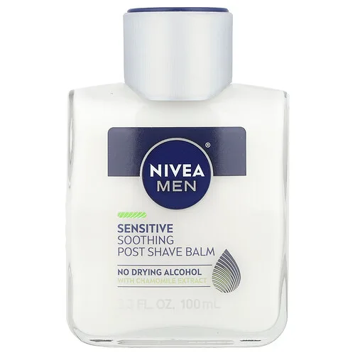 Nivea, Bálsamo calmante posafeitado para hombres, Piel sensible, 100 ml (3,3 oz. líq.)