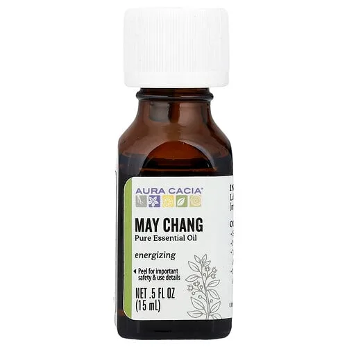 Aura Cacia, Aceite esencial puro, May Chang, 15 ml (0,5 oz. líq.)