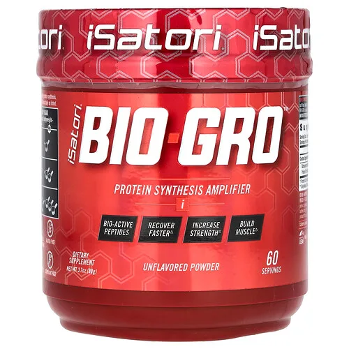 Isatori, Bio-Gro, Amplificador de la síntesis de proteínas, Sin sabor, 90 g (3,7 oz)