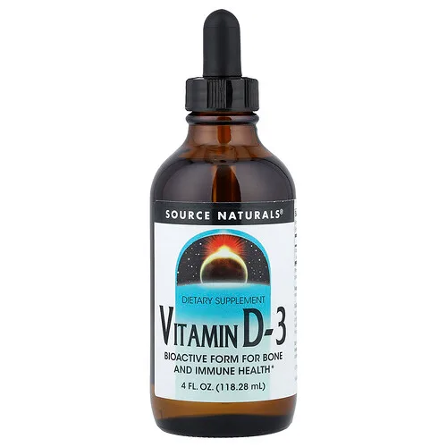 Source Naturals, Vitamina D3, 118,28 ml (4 oz. líq.)