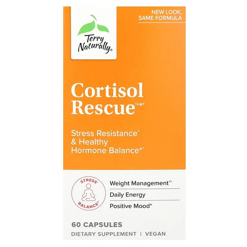 Terry Naturally, Cortisol Rescue, 60 cápsulas